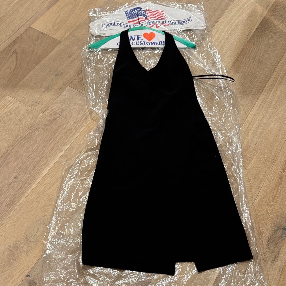 Theory Black Backless Dress